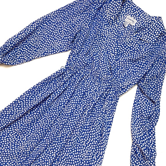 Leslie Fay Dresses & Skirts - VINTAGE Leslie Fay Blue & White Dress